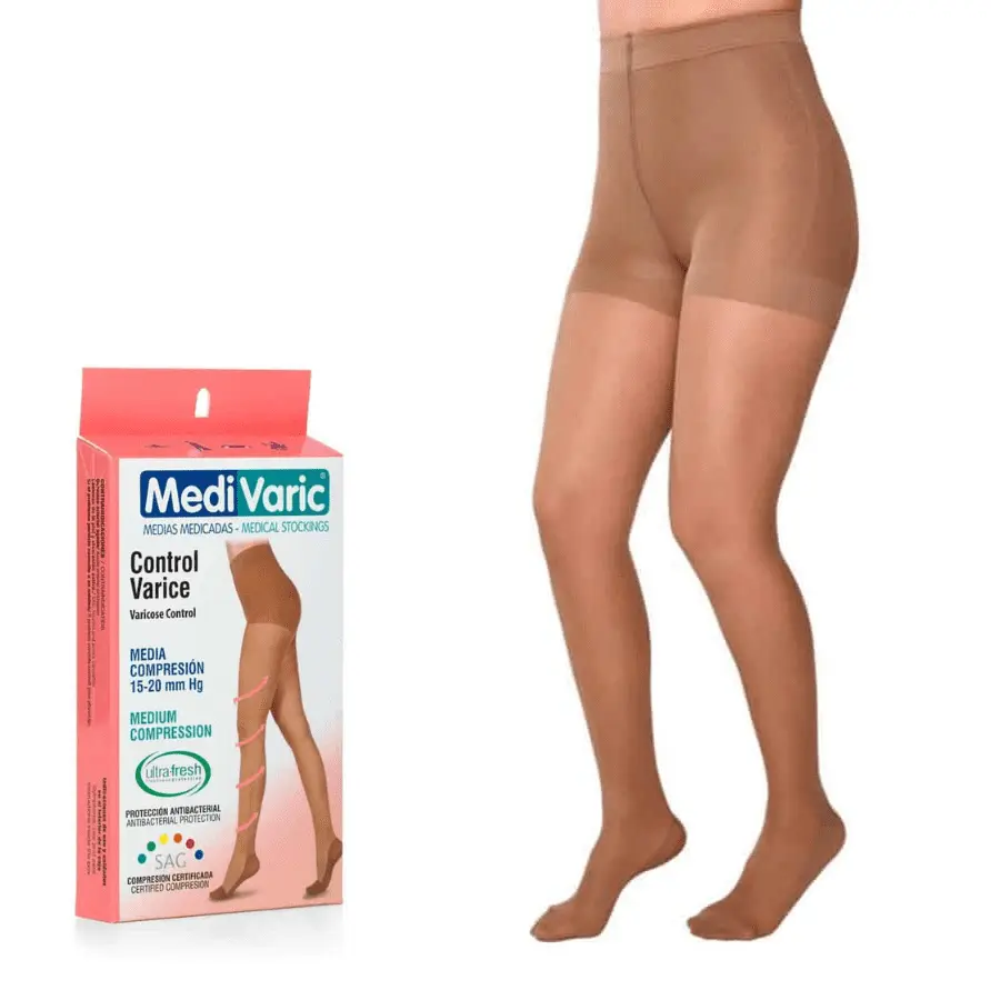 Medium Compression Stockings – Closed Toe, Opaque, 15-20mmHg